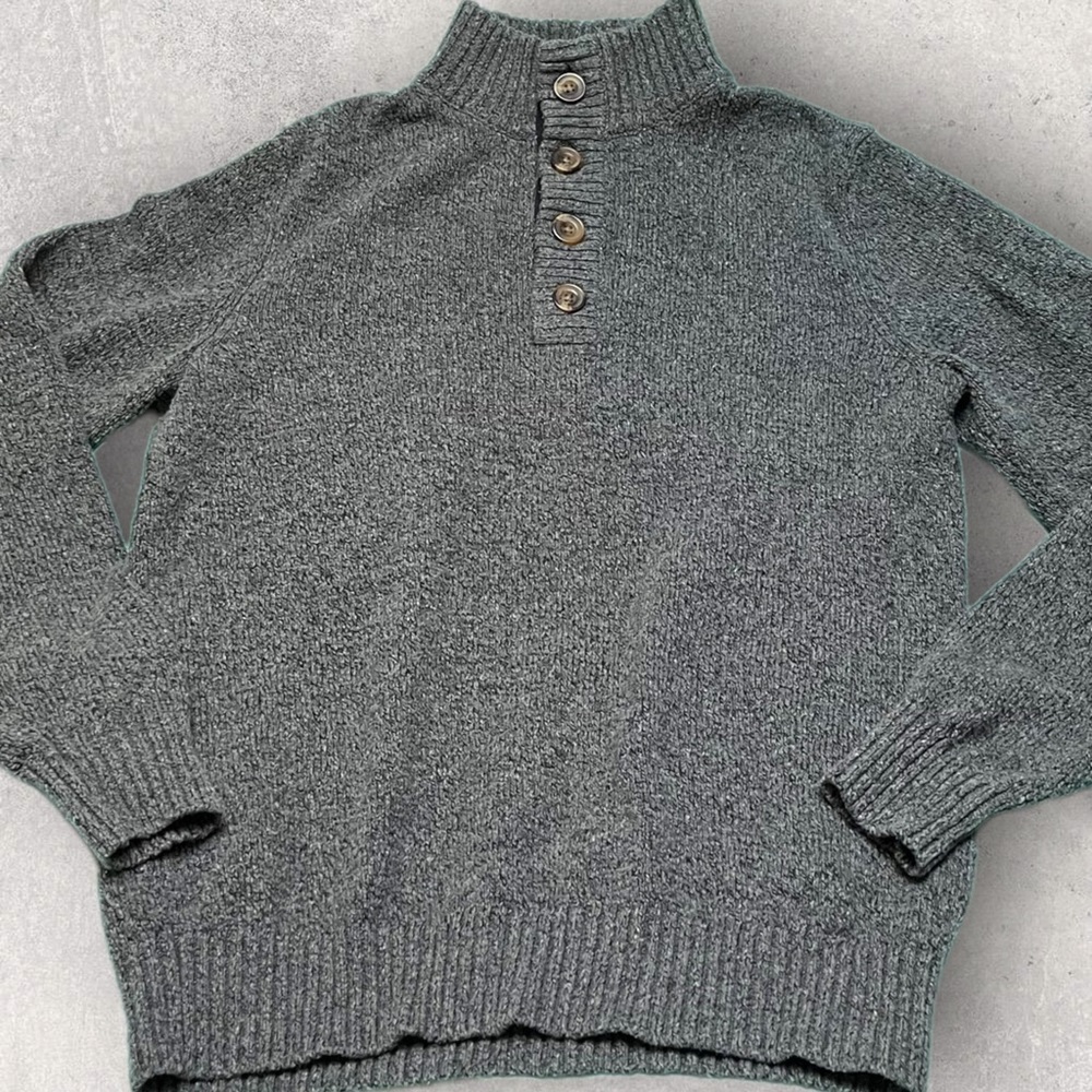 Izod Sweater Gray Sz Small - Picture 11 of 16